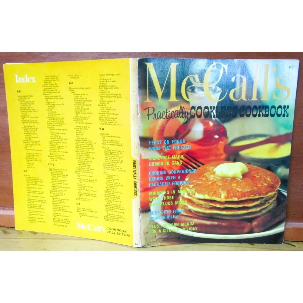 Vintage McCall's Cookless Cookbook 1965 Mixes, Canned Foods & Holiday Recipes